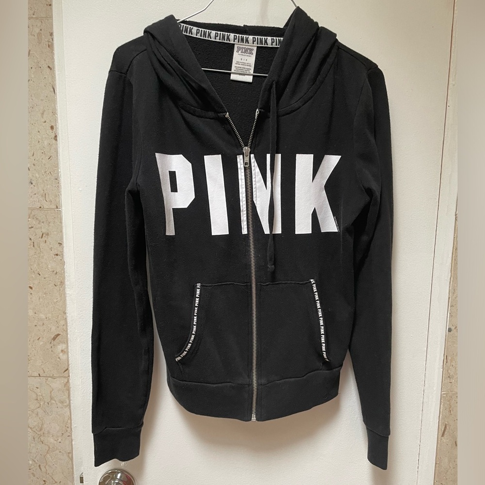 Pink Victoria’s Secret S/P Zip up Hoodie Sweater